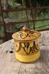 Hand painted ceramic pot 