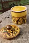 Hand painted ceramic pot 