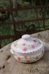 Hand painted earthenware pot 