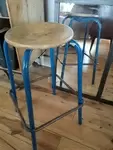 High workshop stool