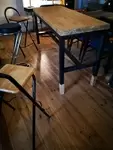 Industrial dining table