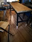 Industrial dining table