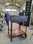 Industrial metal workshop trolley