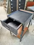 Industrial metal workshop trolley