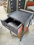 Industrial metal workshop trolley