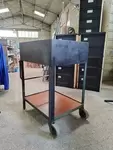 Industrial metal workshop trolley