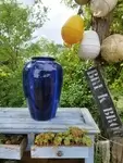 Cobalt blue garden jar