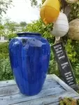 Cobalt blue garden jar