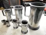 JR brand pewter dispensers