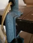 Adler workshop lamp with vice