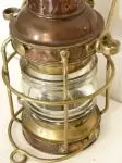 Lantern G. Worker in copper and brass