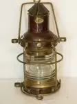 Lantern G. Worker in copper and brass