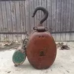 Large bronze pulley