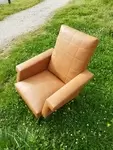 Leatherette armchair from the 60s and 70s 