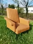 Leatherette armchair from the 60s and 70s 