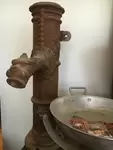 Lion head tiger gutter pump fountain cast iron