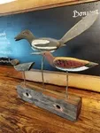 Wooden birds seaside decoration