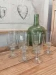 Set of 8 1950s glasses 