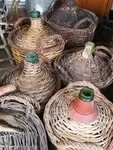 Lot of old demijohns
