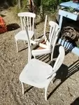 Set of four bistro chairs