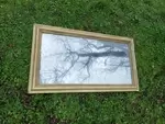 Large Louis Philippe gilded mirror