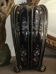 Luneville enamel vase