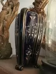 Luneville enamel vase