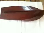 Mahogany boat hull