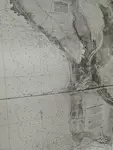 Map of Marennes Oléron in black and white.