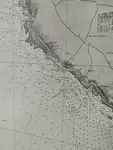 Map of Marennes Oléron in black and white.