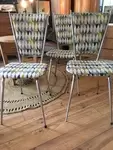 metal and fabric chair