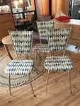 metal and fabric chair