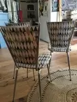 metal and fabric chair