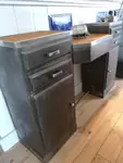 Metal and wood counter