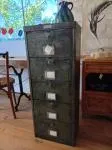 Metal cabinet with five doors 