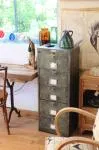 Metal cabinet with five doors 
