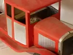 Metal fire truck