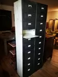 Metal locker with 20 flaps