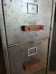 Metal locker with 4 drawers