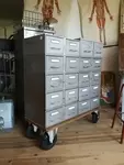 Metal lockers with two drawers