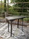 Metal side table