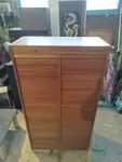 Double curtained cabinet 