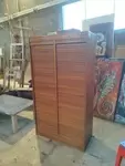 Double curtained cabinet 