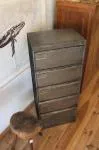 20th-century industrial cabinet with five doors