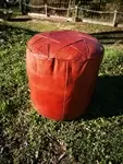 moroccan leather pouf