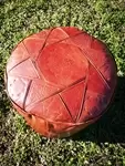 moroccan leather pouf