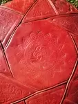 moroccan leather pouf