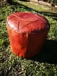 moroccan leather pouf