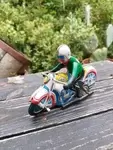 Vintage toy tin motorcycle