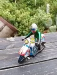 Vintage toy tin motorcycle